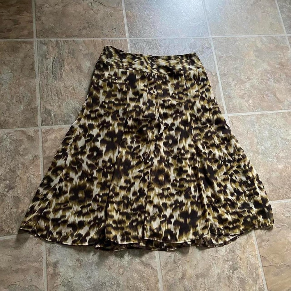 Laura petite Animal Print A-Line Skirt